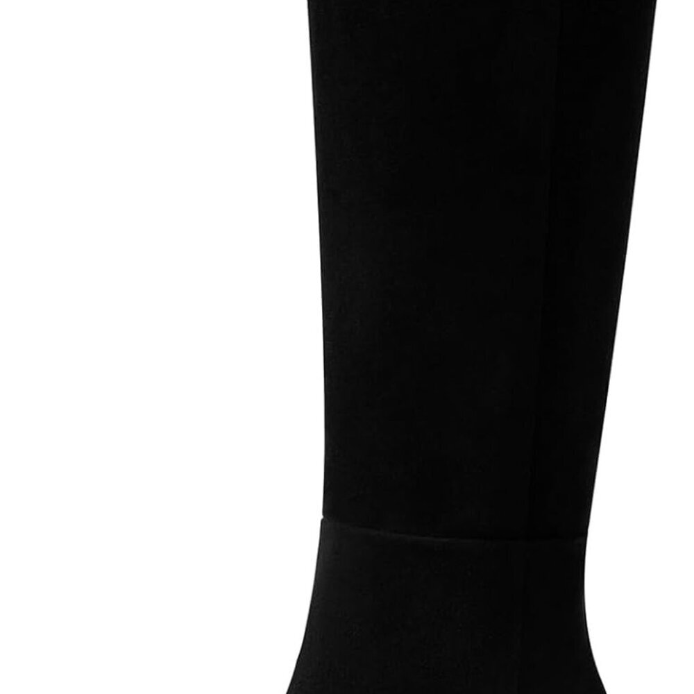 Stylish Knee High Booties with 1.96'' Kitten Heel - Perfect for Work and Parties